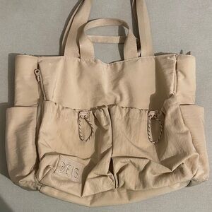 BEIS Cream Baby Bag Tote